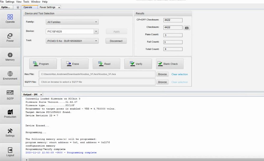 How to Use PICKit 3 with MPLAB IPE to Program PIC18F4520 Chip (5)