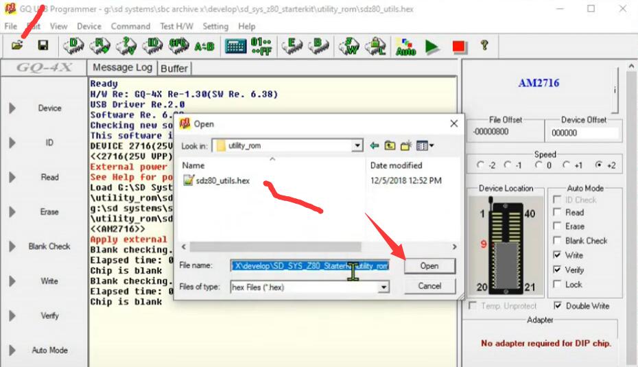 AM2716 Chip Programming by GQ-4X Programmer (5)