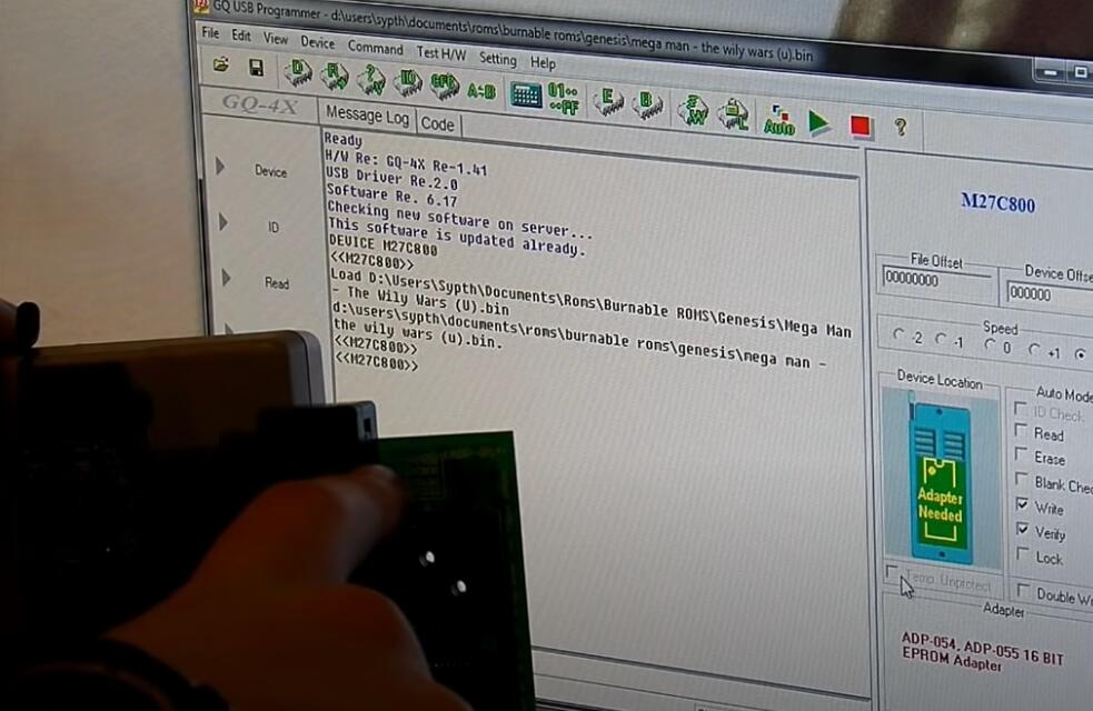 GQ-4X Programmer Read & Write M27C800 Chip (3)