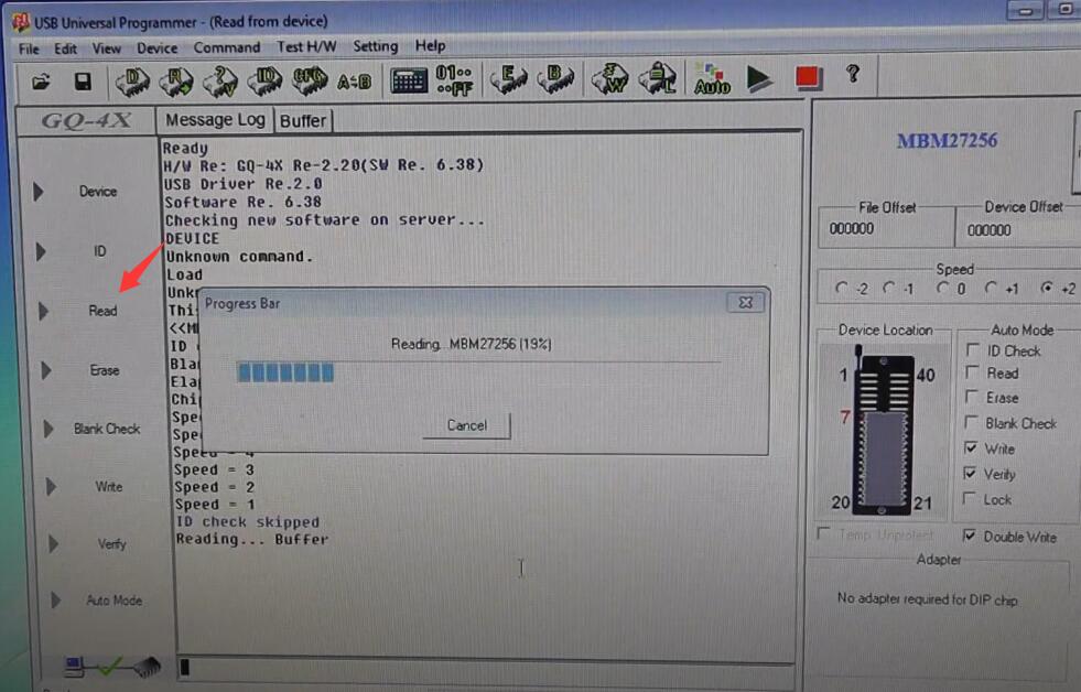 How to Use GQ-4X Programmer to Program MBM27256 Chip (4)