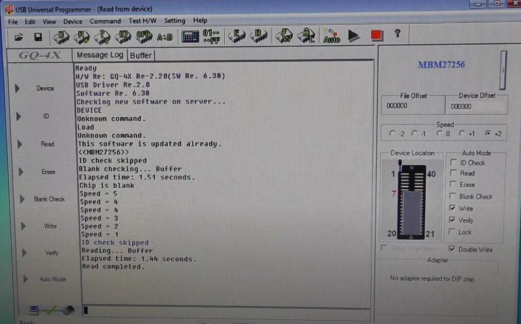 How to Use GQ-4X Programmer to Program MBM27256 Chip (5)