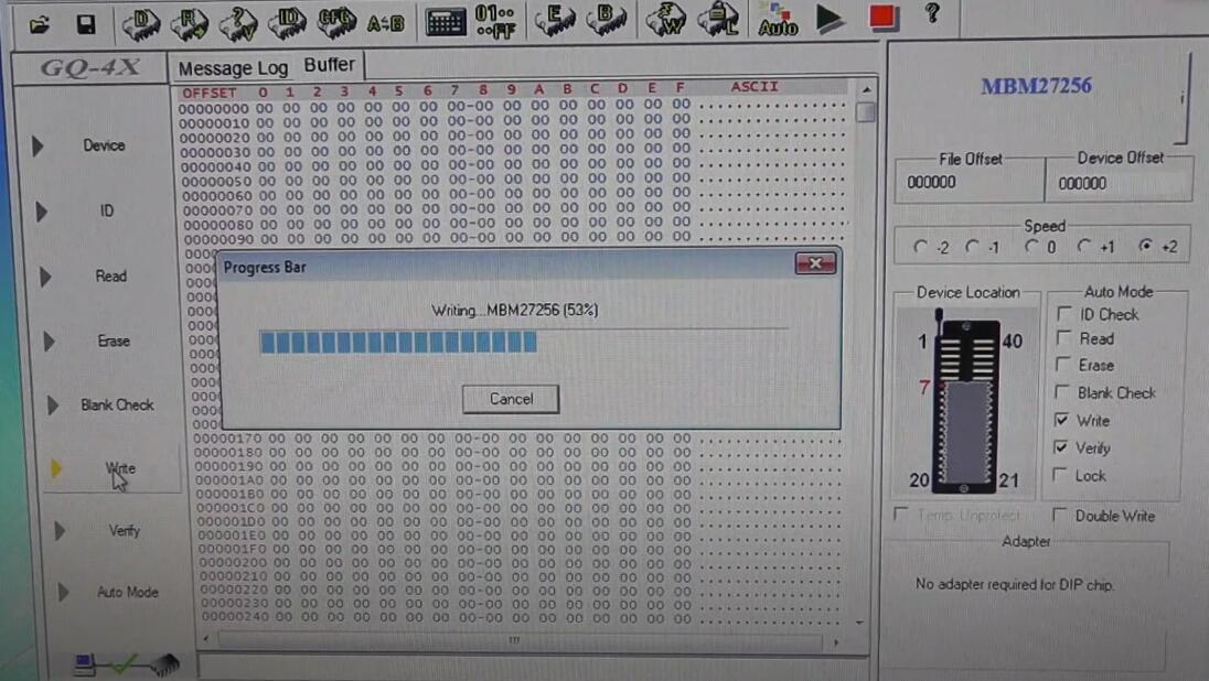 How to Use GQ-4X Programmer to Program MBM27256 Chip (6)