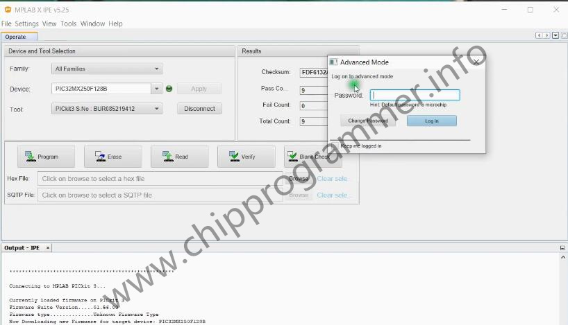 How to Use PICKit3 to Program PIC32MX250F128 Chip (6)