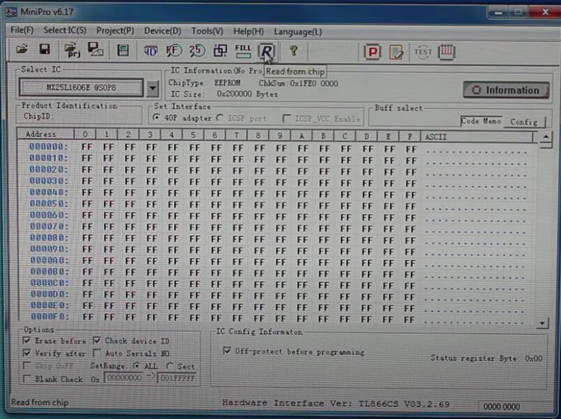 TL866II Plus Programmer Read & Write MX25L3206E Chip (4)