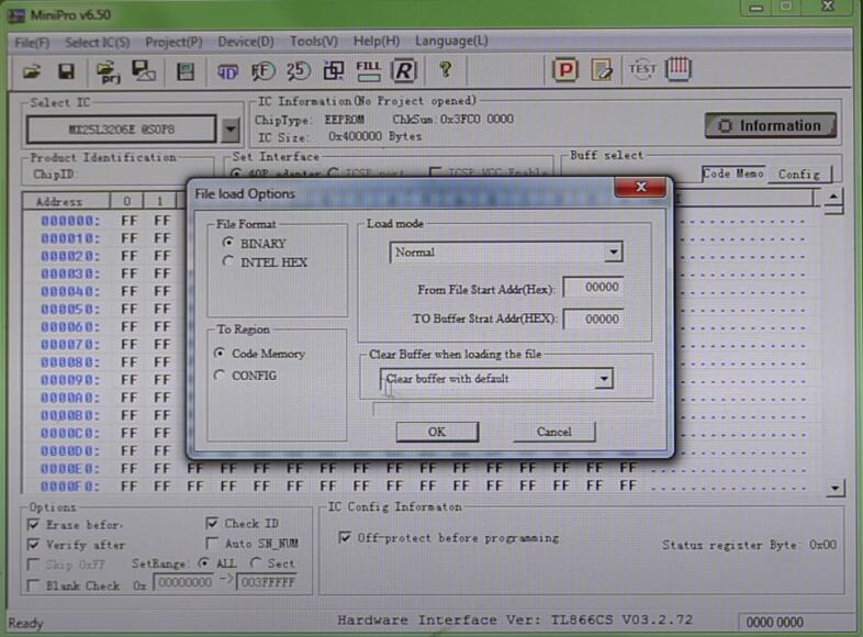 TL866II Plus Programmer Read & Write MX25L3206E Chip (8)