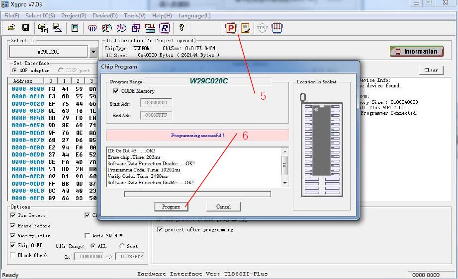 How to Use TL866 IIT56 Programmer Software (6)