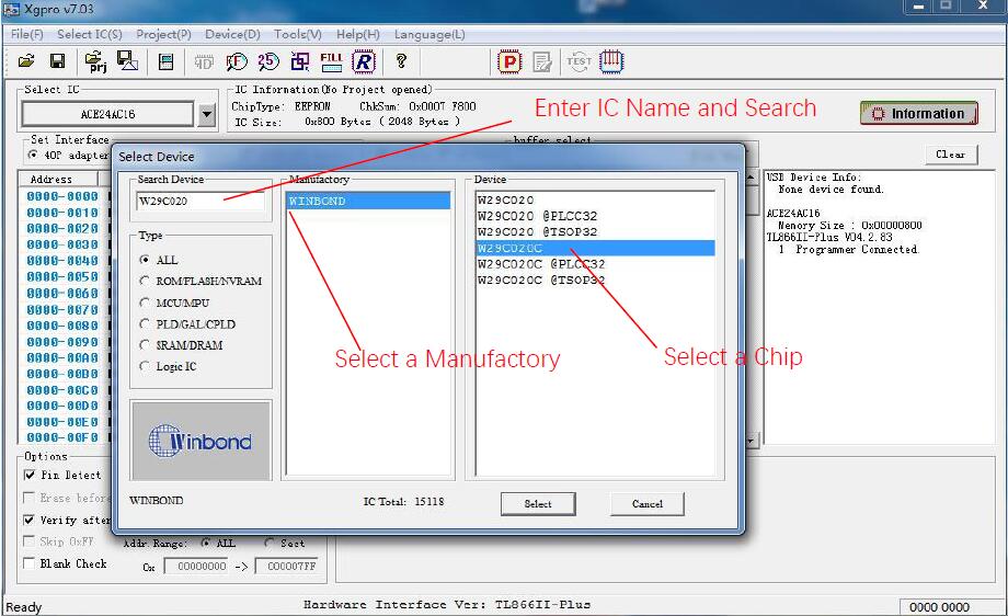 How to Use TL866 IIT56 Programmer Software (9)