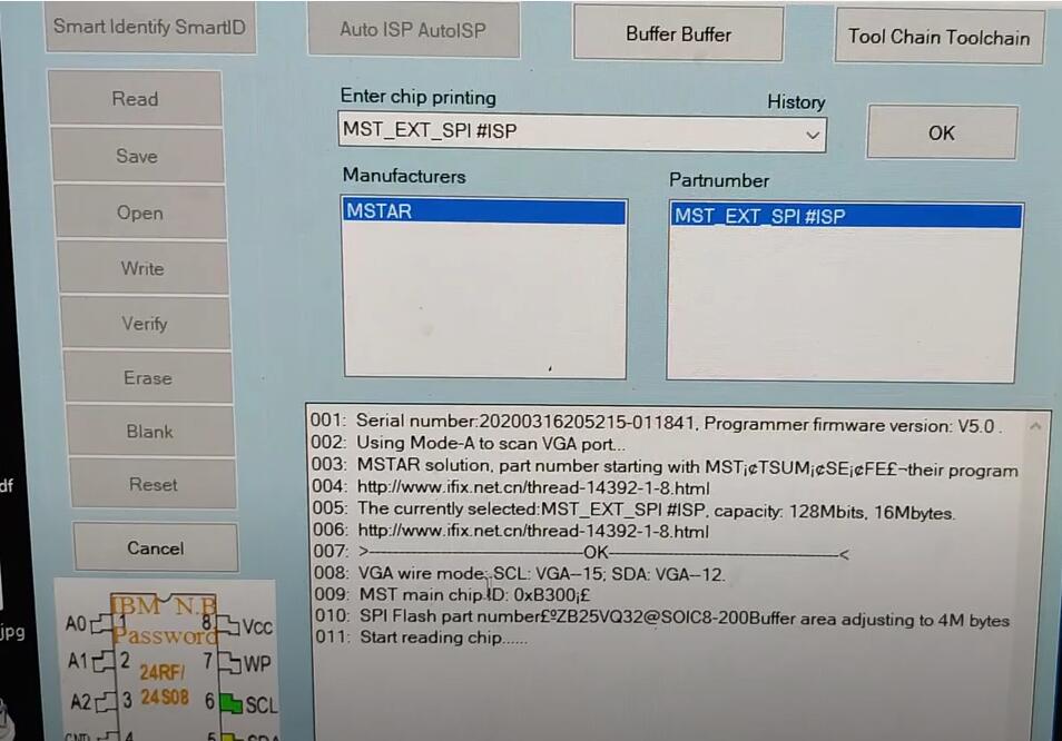 RT809F Program VS T56U11.2 TV Motherboard by VAG Cable (9)